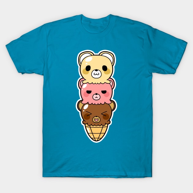 Triple-Sccop Treat T-Shirt by HyperGnomesPlayhouse